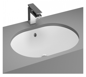 Without Tap Hole, With Overflow Hole, 60 cm, White 5942